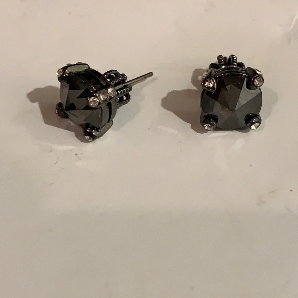Juicy Couture black stud earrings